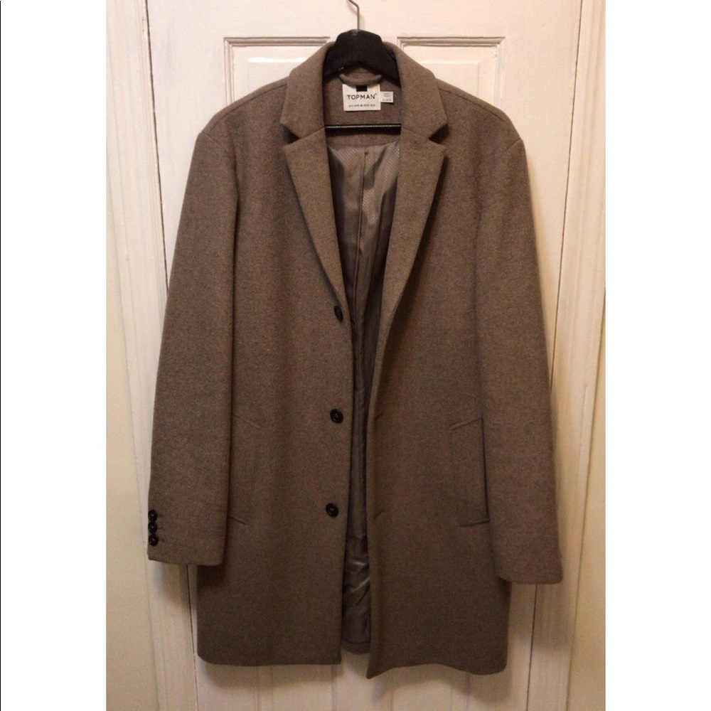 TOPMAN OVERCOAT || COLOR: OAT || SIZE: M